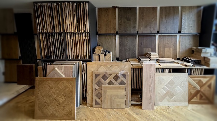 Hoff Parquet wood flooring showroom in Edinburgh, ground floor